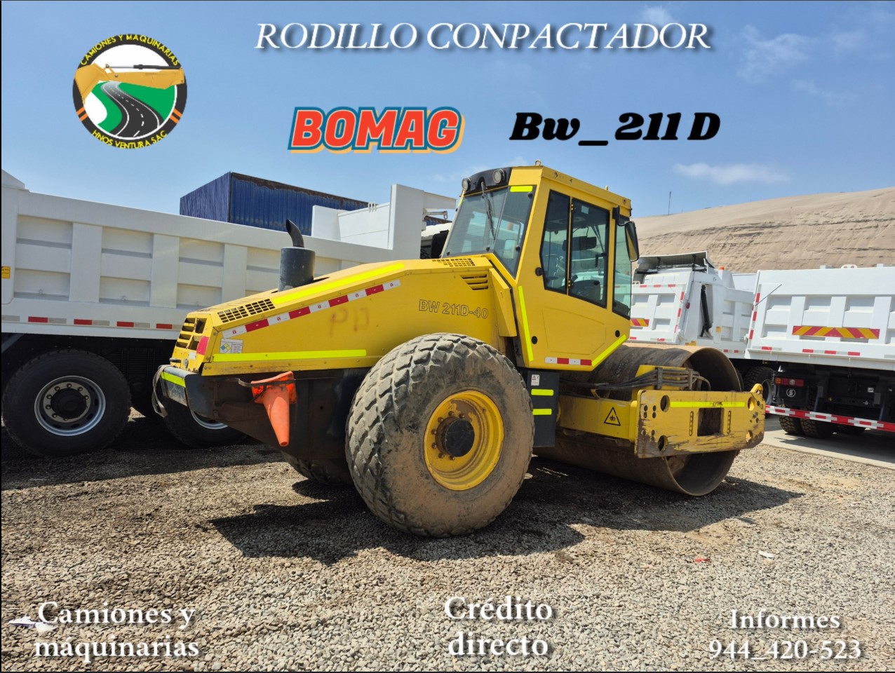 Rodillo BOMAG DW221-D40